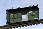 H0e-Wagen-zweiachsiger Tonnendachpackwagen K2004