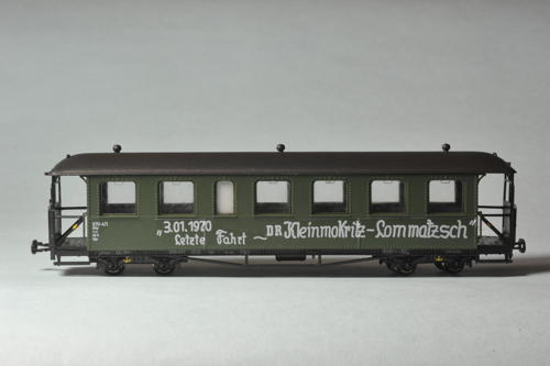 900-201, vierachsiger Personenwagen der Spreewaldbahn, DR, Epoche 3, H0m